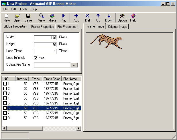 Animated GIF Banner Maker Screenshot
